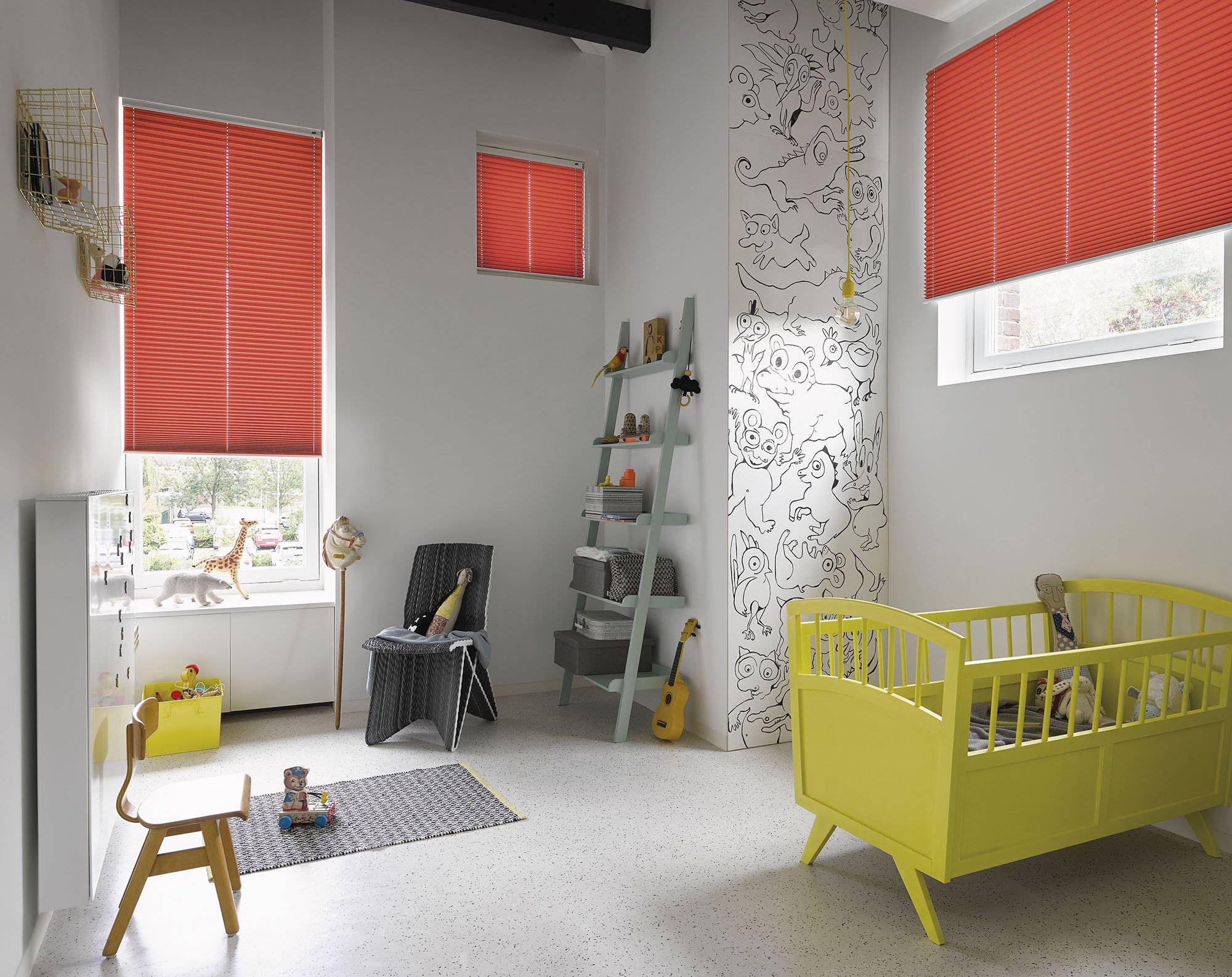 Kinderzimmer verdunklungs Plissee