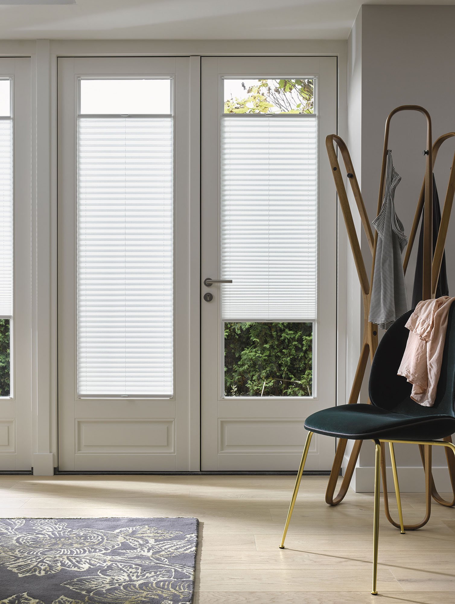 Plissee Tuer verschiebbar